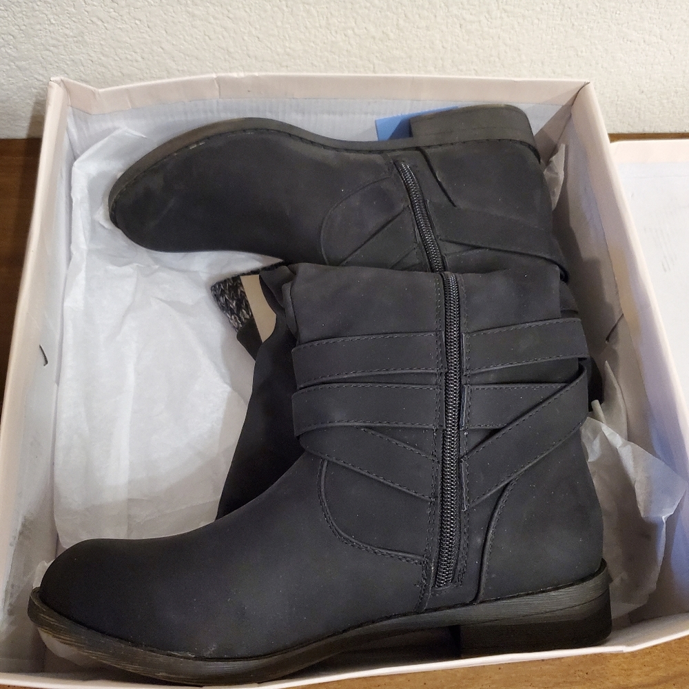 Justfab Mid-calf Sweater Cuff Boots